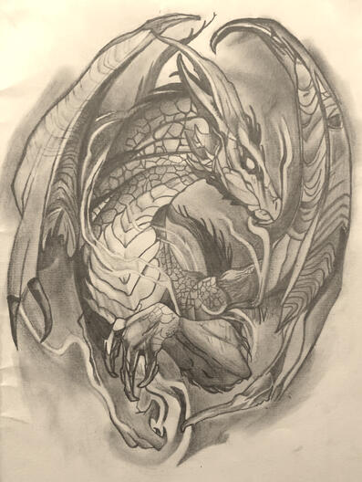 Dragon 210mm x 297mm (Pencil)